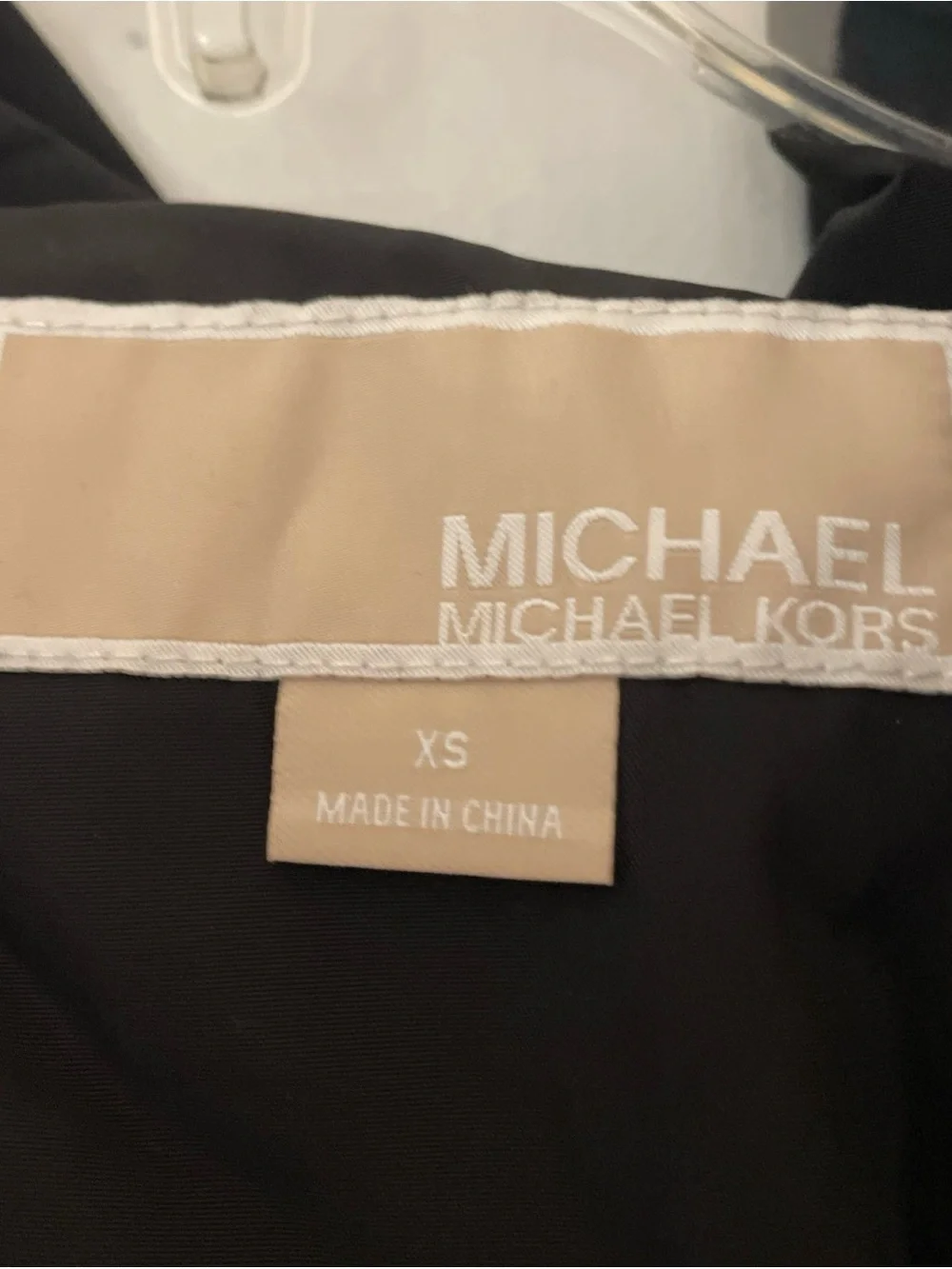 Michael Kors Black Hooded Utility Jacket XS